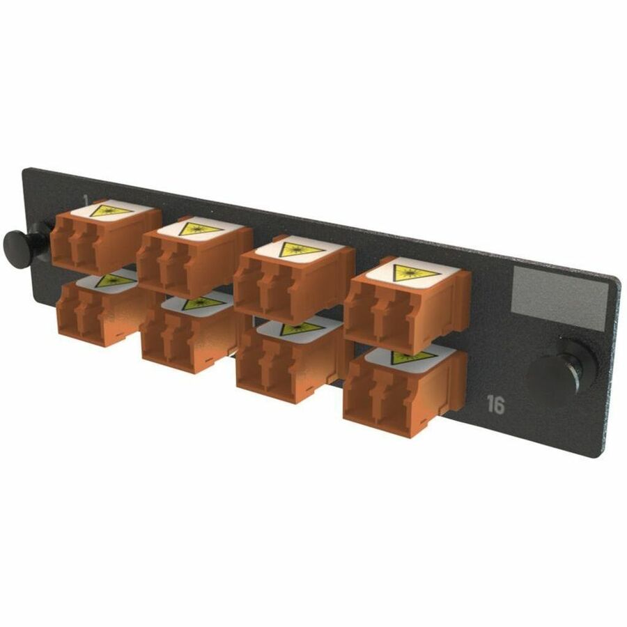Ortronics Q-Series Keyed OFP Adapter Panel 16 Fibers, Brown
