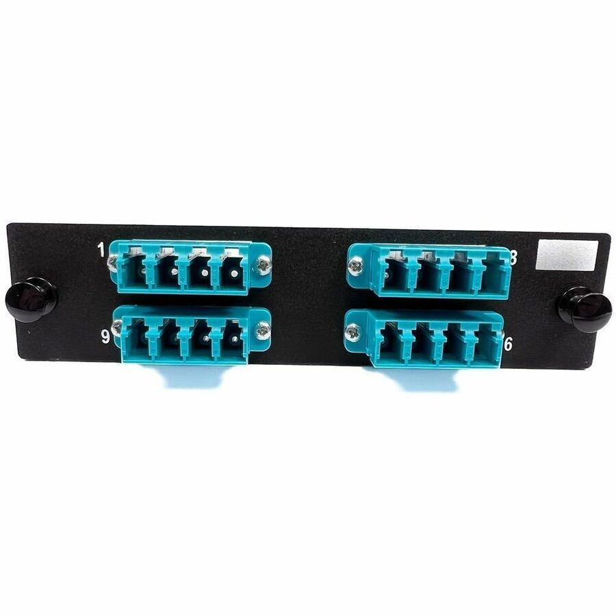 Ortronics Q-Series OFP Adapter Panel LC QUAD 4 LC Quad, Aqua