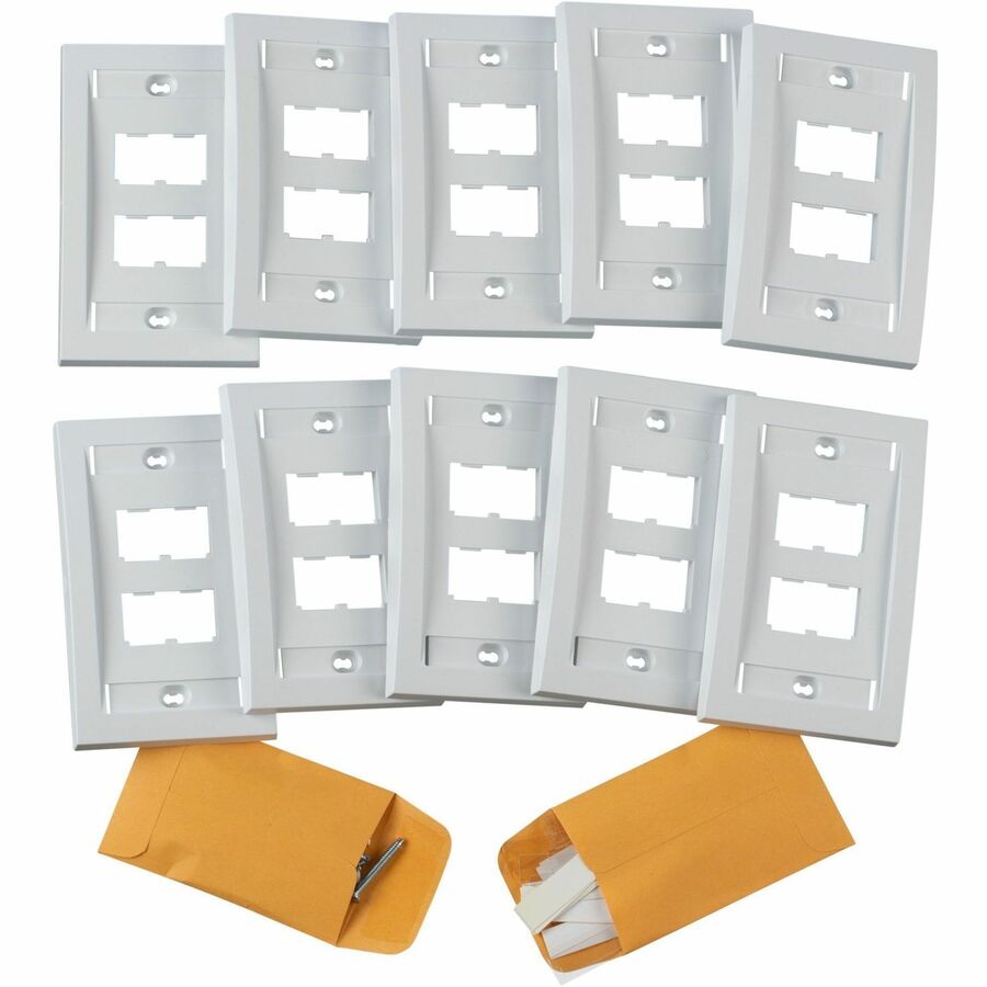PanNet Mini-Com Executive Style Faceplate with Label Pocket