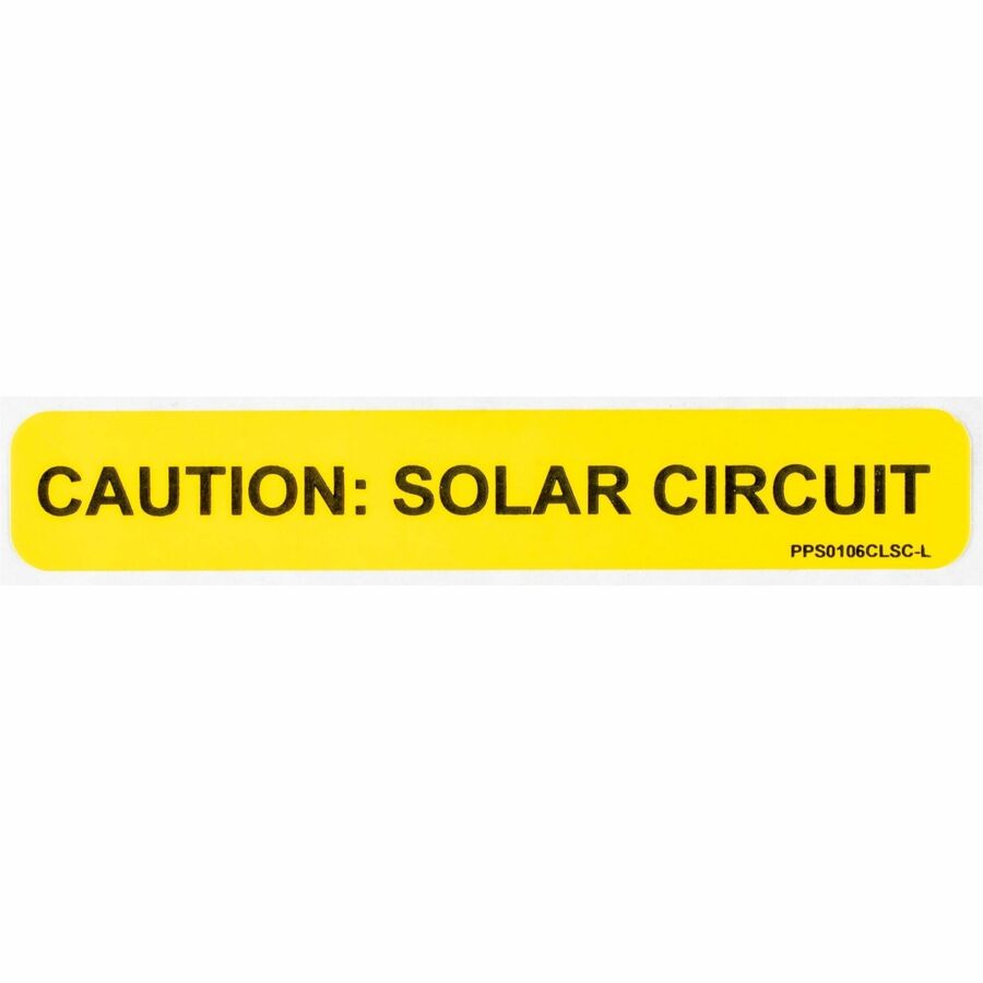 Panduit Solar Label