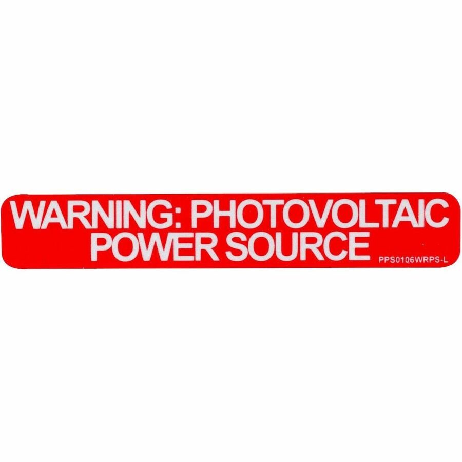 Panduit Solar Label