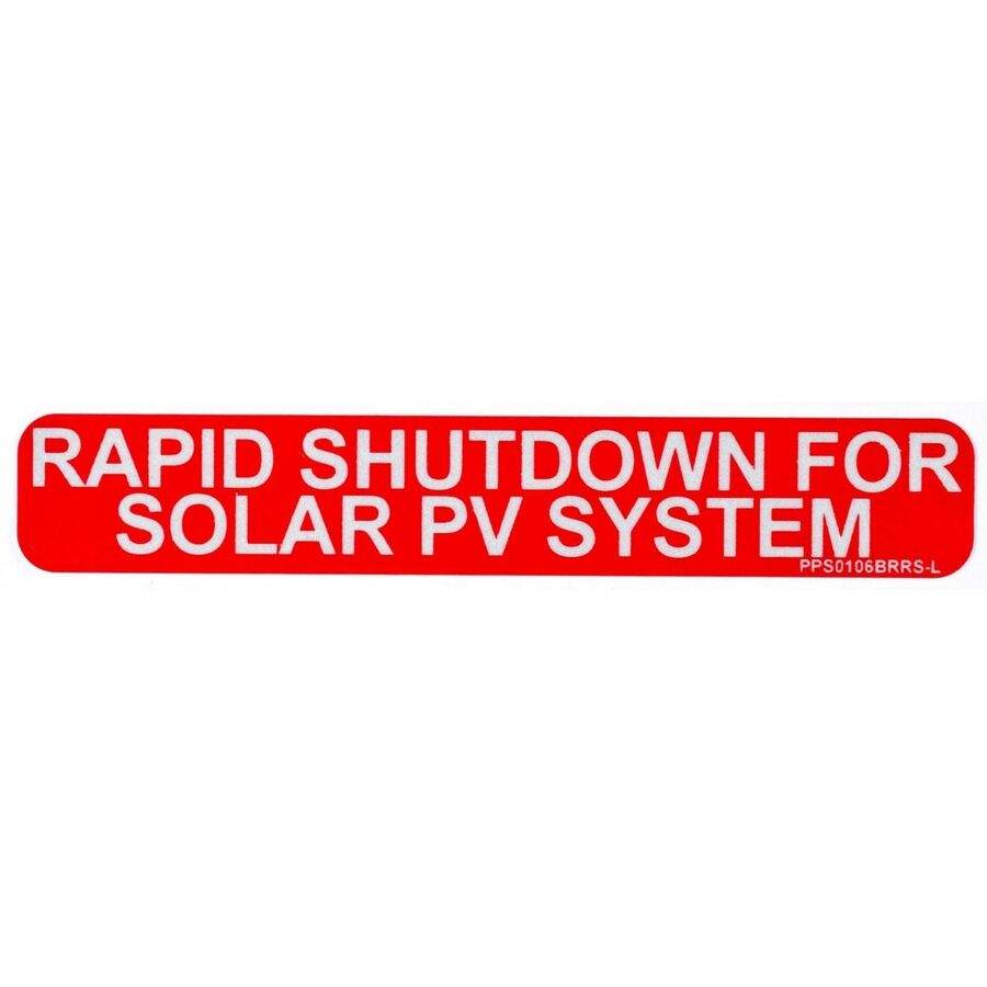 Panduit Solar Label