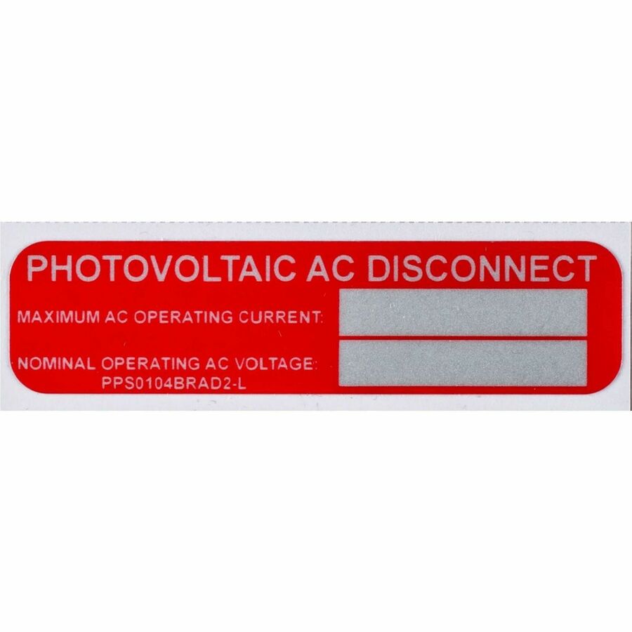 Panduit Solar Label