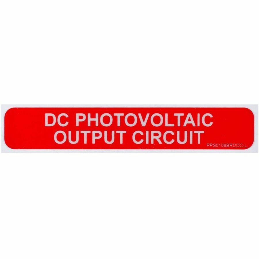 Panduit Solar Label