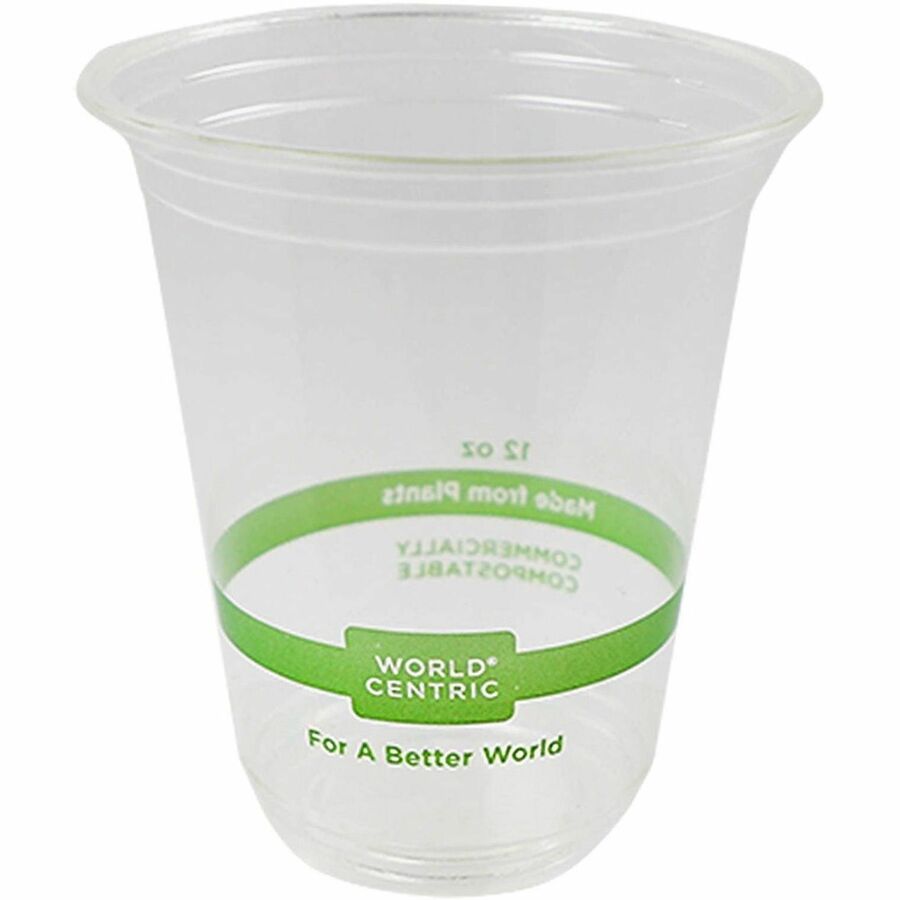 World Centric 12 oz Cold Cup, Clear - Case of 1000