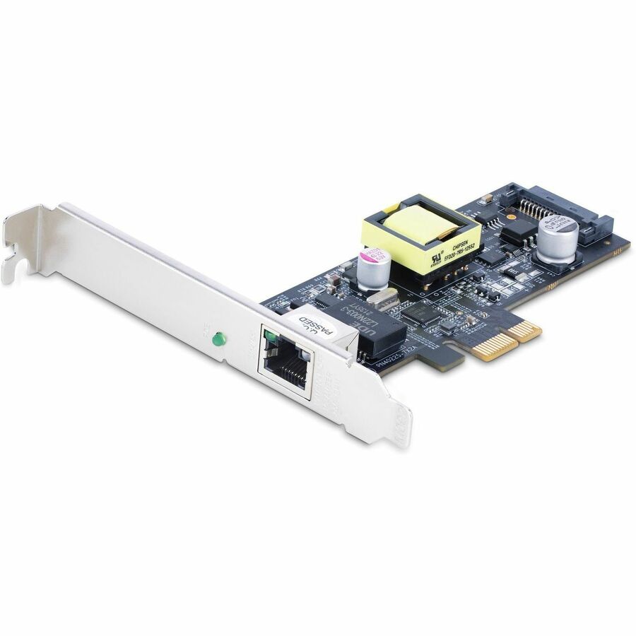 StarTech 1-Port 2.5Gbps PCI Express PoE Network Card, Intel I225-V, PCIe 802.3af/at PoE+ Multi-Gigabit NIC, SATA Powered Ethernet Card