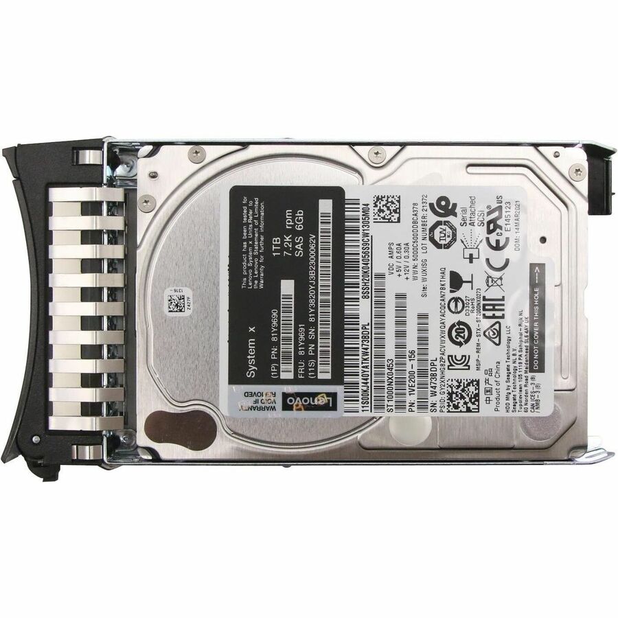 LENOVO DCG SOURCING 1 TB Hard Drive - 2.5" Internal - Near Line SAS (NL-SAS) (6Gb/s SAS)