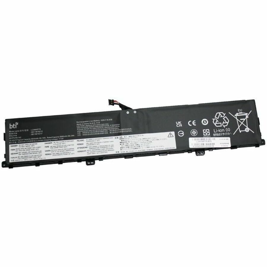 BTI L20M4P75-BTI 15.52V 90.1WHR LI-ION BATTERY L20D4P75, L20M4P75, SB11B79215, SB11B79216, 5B11B79217, 5B11B79218