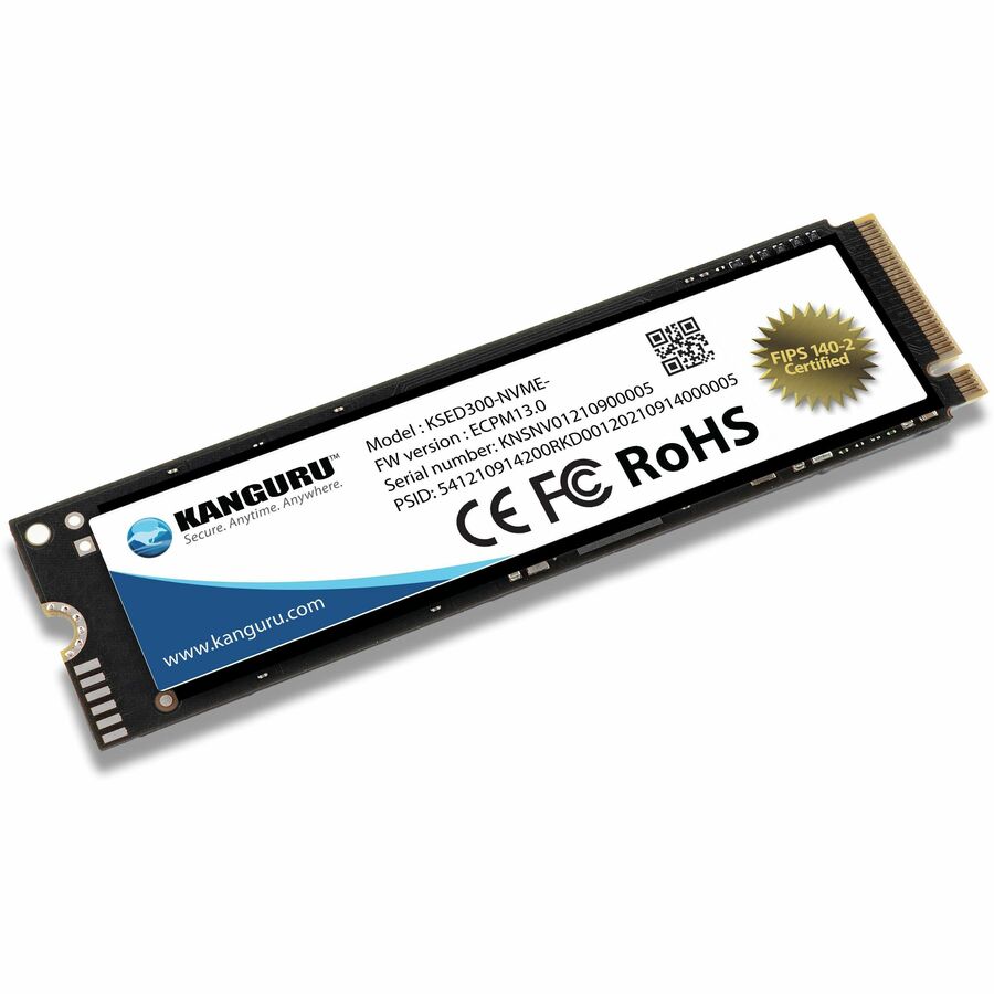 Kanguru Defender SED300 Hardware-Based Self-Encrypting Internal SSD-FIPS 140-2 Certified KSED300-NVME-Series 1 TB Solid State Drive - M.2 2280 Internal - PCI Express NVMe (PCI Express NVMe 3.0 x4) - TAA Compliant