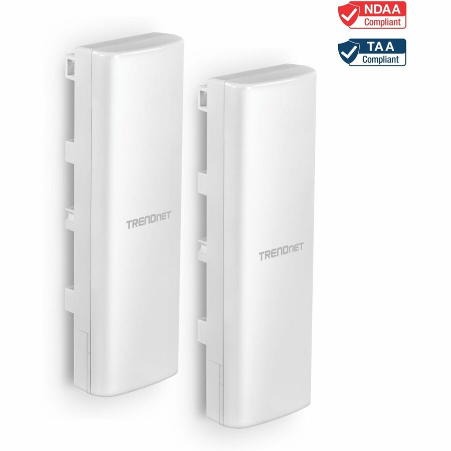 TRENDnet 14 dBi WiFi 6 AX1200 Outdoor Directional PoE Access Point Bridge Kit, TEW-940APBO2K, Includes Two Preconfigured TEW-940APBO Access Points, 5GHz WiFi 6 Point-to-Point Bridge, White