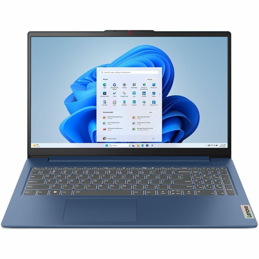 Lenovo IdeaPad Slim 3 15IRU9 83E60008US 15.6" Notebook - Full HD - 60 Hz - Intel Core 3 100U - 8 GB - 256 GB SSD - English (US) Keyboard - Abyss Blue
