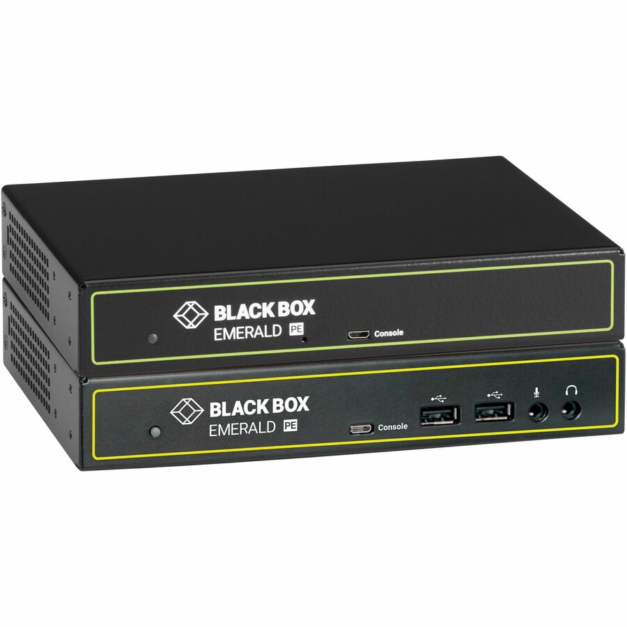 Emerald® PE KVM-over-IP - DVI-D, USB 2.0, Audio, PoE, Dual Network Ports RJ45 and SFP