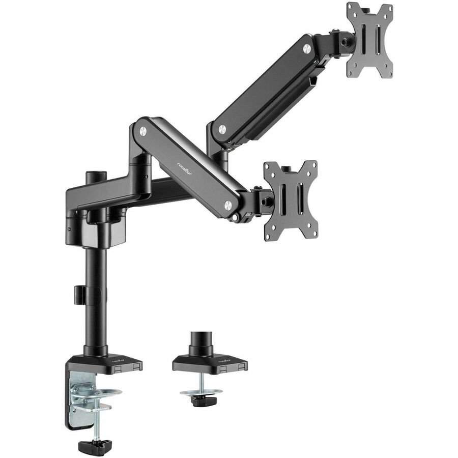 Rocstor ErgoReach Mounting Arm for LED Display, LCD Display, Monitor - Matt Black - Landscape/Portrait