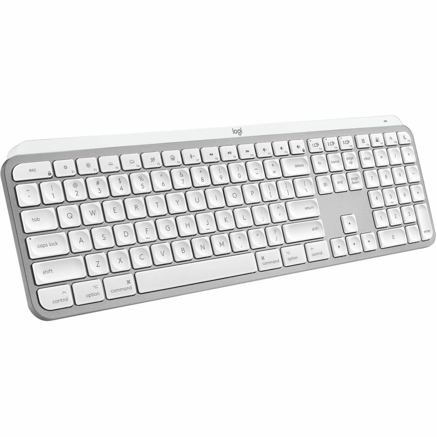 Logitech MX Keys S for Mac, Wireless Keyboard, Fluid, Precise Laptop-Like Typing, Programmable Keys, Backlit, Bluetooth, Pale Grey