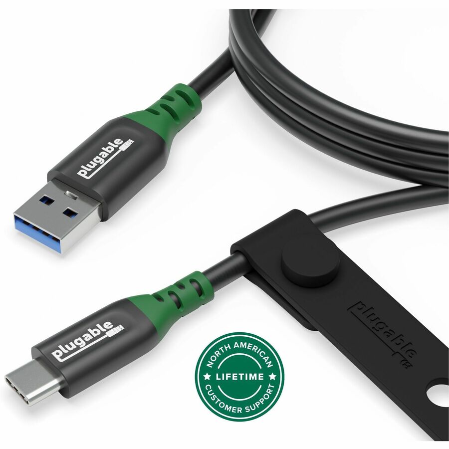 Plugable USB C to USB A Cable, USB 3.2 Gen 2 USB Cables, 3A (15W) Charging USB C Data Cable