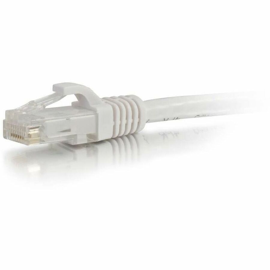 Quiktron 7Ft Q-Series Cat6A Snagless (UTP) Ethernet Network Patch Cable, CM Rated - White
