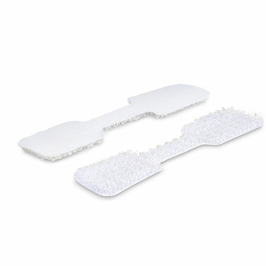 StarTech 3.5in (9cm) Cable Labels, 100 Pack, White, Hook-to-Hook Cable Tags, Write-On Cord Labels for Cable Management, Cord Identification
