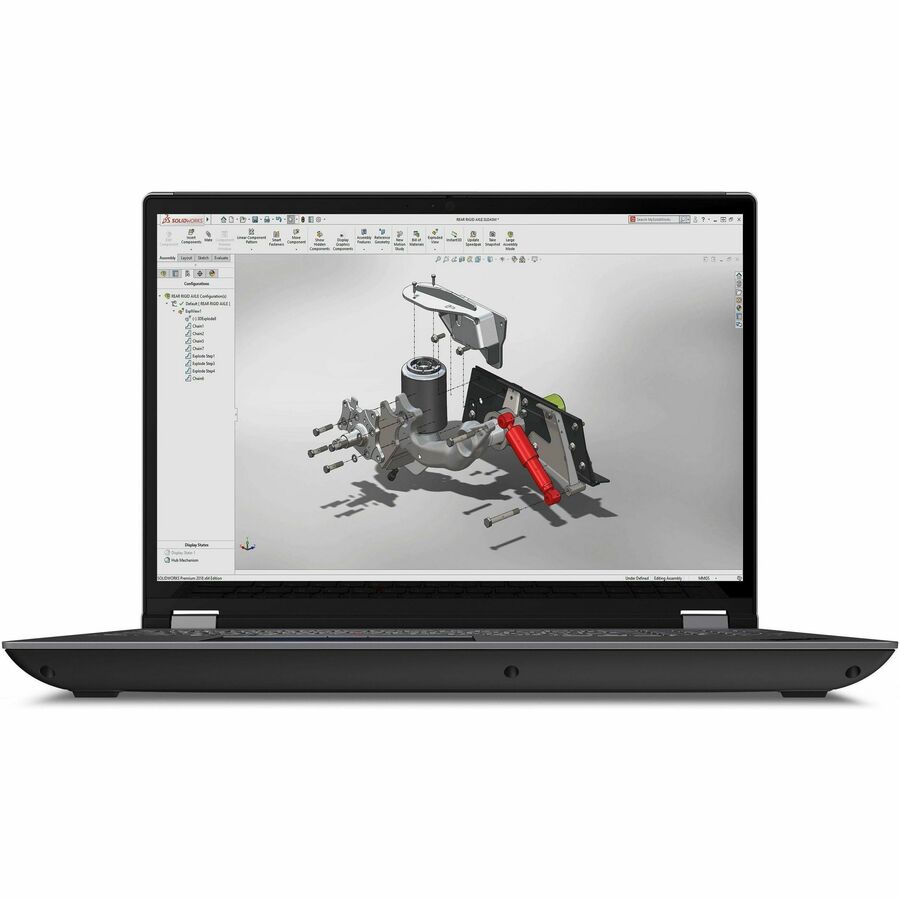 Lenovo ThinkPad P16 Gen 2 21FA0059US 16" Mobile Workstation - WQXGA - 165 Hz - Intel Core i7 14th Gen i7-14700HX - 32 GB - 1 TB SSD - English Keyboard - Villi Black, Storm Gray
