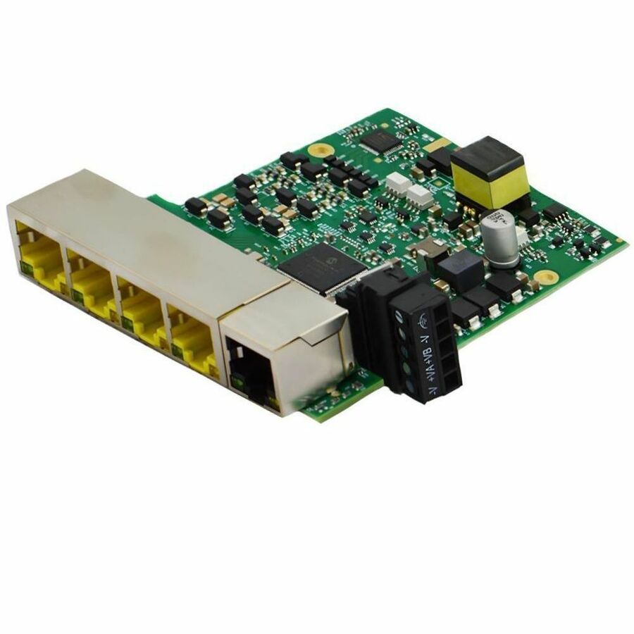 Brainboxes Embedded Industrial 5 Port PoE+ Gigabit Ethernet Switch