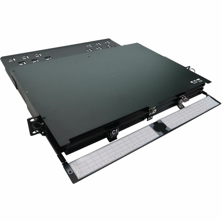 Eaton Tripp Lite Series High-Density Panel Fiber Splice Enclosure - 6 Splicing Cassettes, 144 LC/APC SM 0.9 mm, 1.5 m Pigtail, 1U Rack