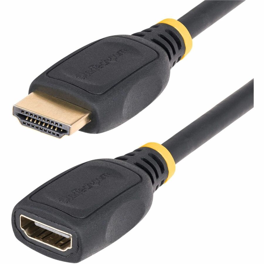StarTech 6.6ft (2m) HDMI 2.0 Extension Cable, High Speed HDMI Port Saver Cable, 4K 60Hz, HDMI Male to Female Extension Adapter Cord