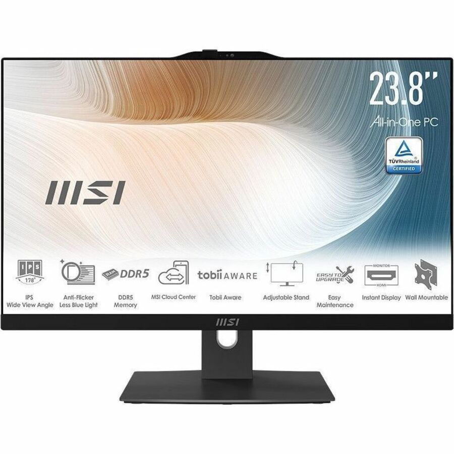 MSI Modern AM242TP 1M-1093US - 24" IPS Touchscreen Display - All-in-One Computer - Intel Core 7 150U - 32 GB - 1 TB SSD - Black - W11 - 1Y Warranty