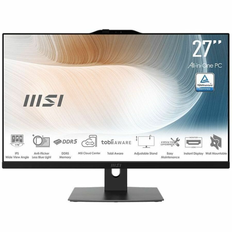 MSI Modern AM272P-821US - 27" IPS Display - All-in-One PC- Intel Core 7-150U - 32 GB - 1TB NVMe SSD - W11P - 3Y Warranty