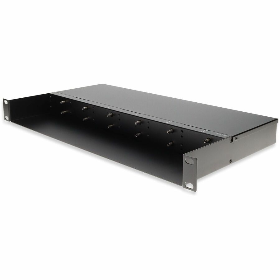 AddOn Industrial Chassis for 1G Media Converter, Rack mountable 1U, 12 slots. Dual DC