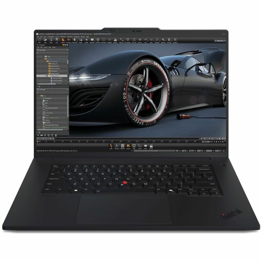 Lenovo ThinkPad P1 Gen 7 21KV000LUS 16" Notebook - WUXGA - 60 Hz - Intel Core Ultra 5 135H - vPro Technology - Intel Evo Platform - 32 GB - 512 GB SSD - English Keyboard - Black