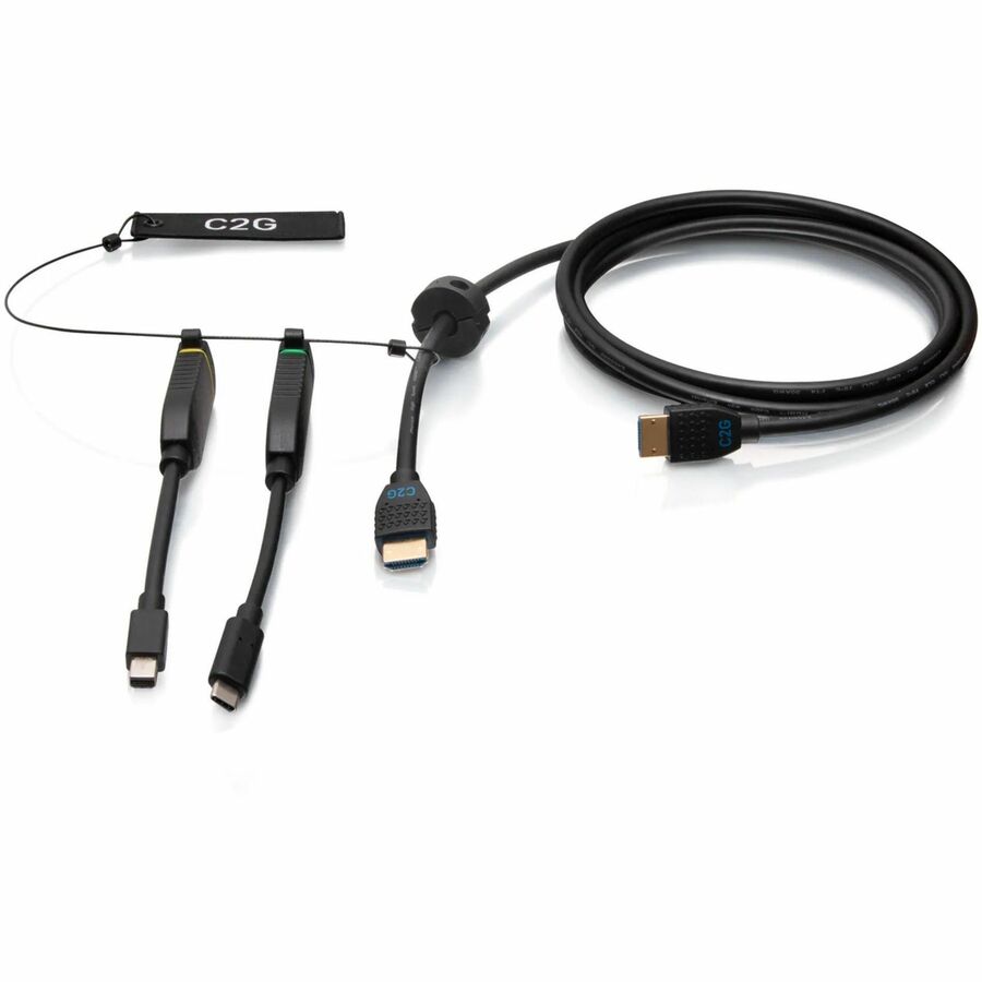 C2G 6ft Premium HDMI Dongle Ring mDP USB-C