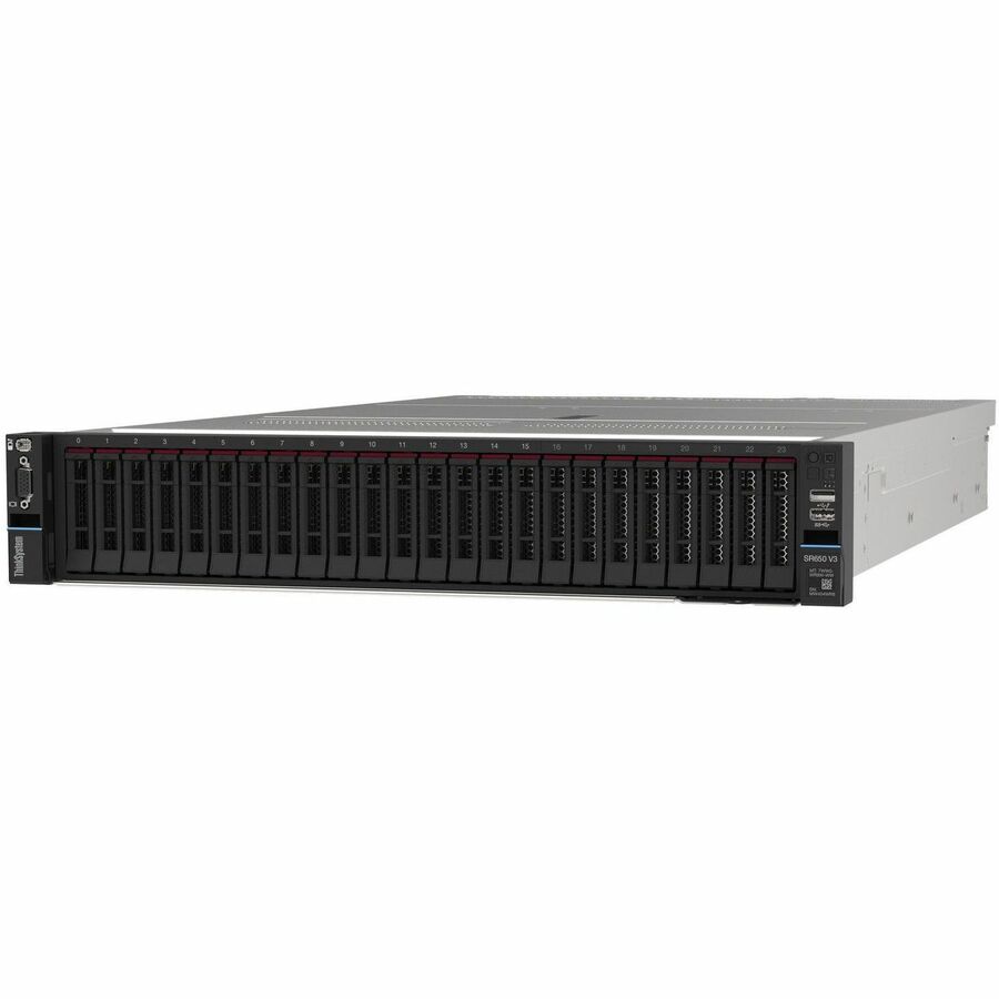 Lenovo ThinkSystem SR650 V3 7D76A07NNA 2U Rack Server - 1 Xeon Silver 4510 2.40 GHz - 32 GB RAM