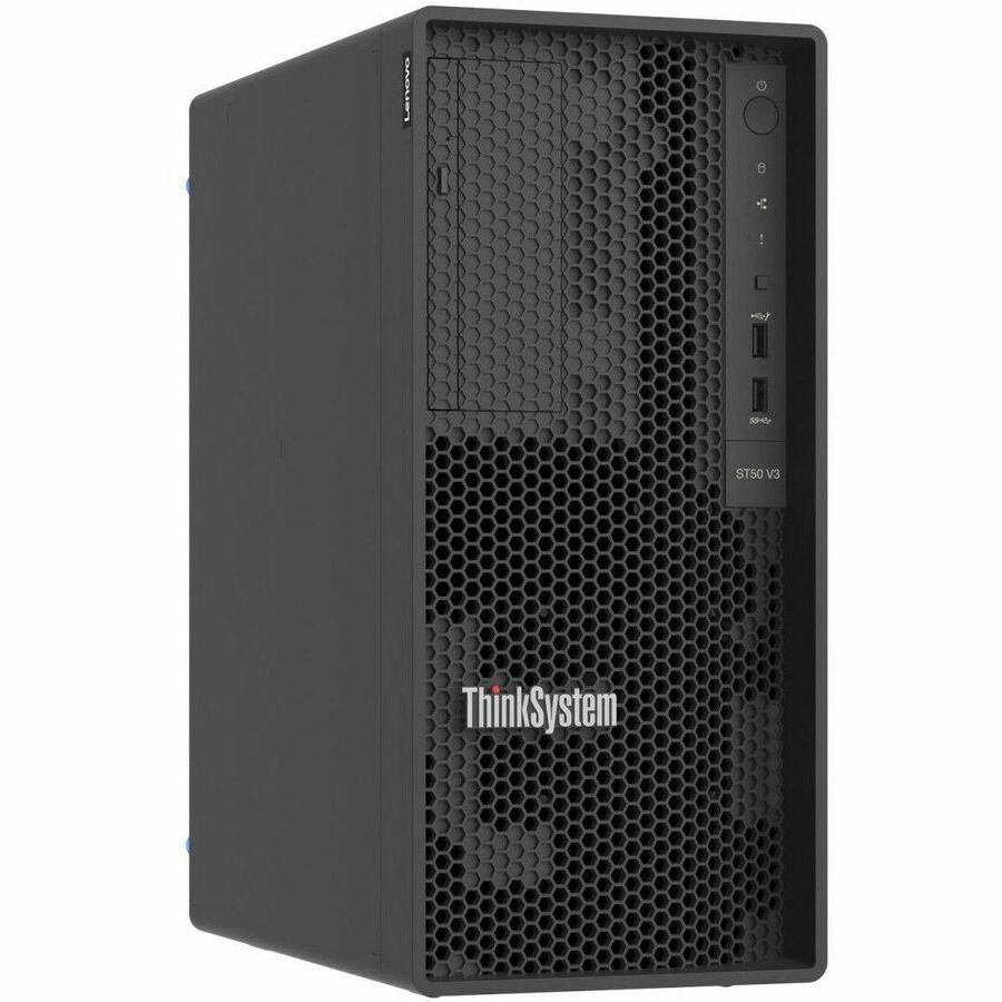 Lenovo ThinkSystem ST50 V3 7DF3A018NA Tower Server - 1 Xeon E-2434 3.40 GHz - 16 GB RAM - Serial ATA/600 Controller