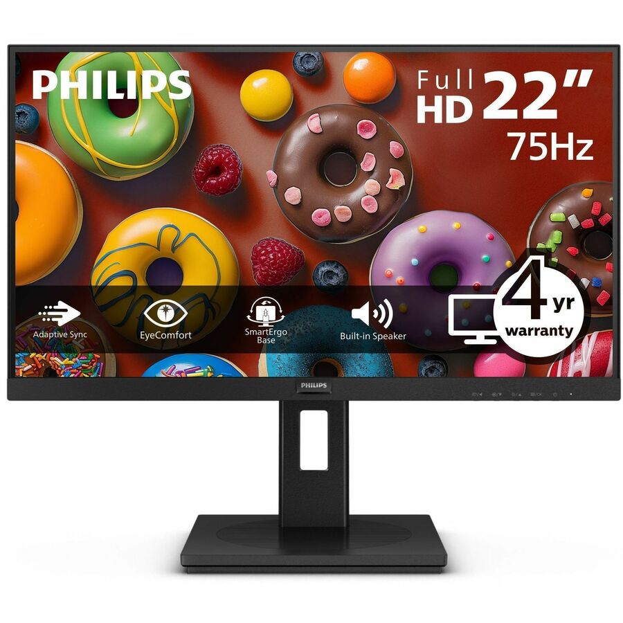 Philips S-line 222S9JML 22" Class Full HD LED Monitor - 16:9 - Textured Black