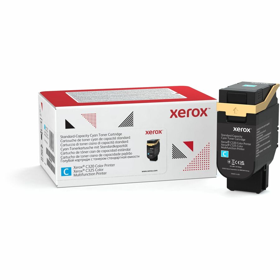 Xerox Genuine Xerox® C320 Color Printer, C325 Color Multifunction Printer Cyan Standard capacity Toner Cartridge (1800 Pages) - 006R04820