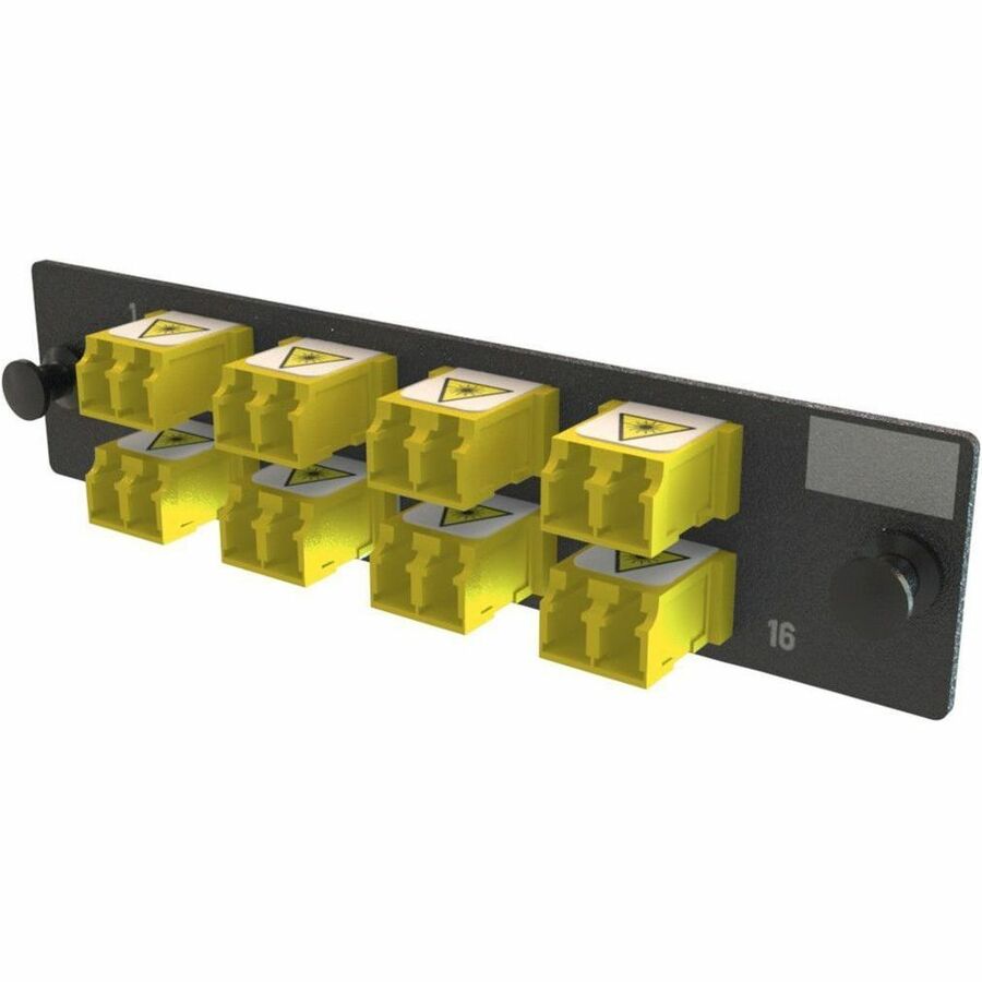 Ortronics Q-Series Keyed OFP Adapter Panel 16 Fibers, Yellow