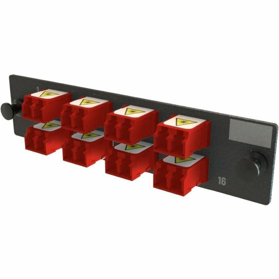 Ortronics Q-Series Keyed OFP Adapter Panel 16 Fibers Red