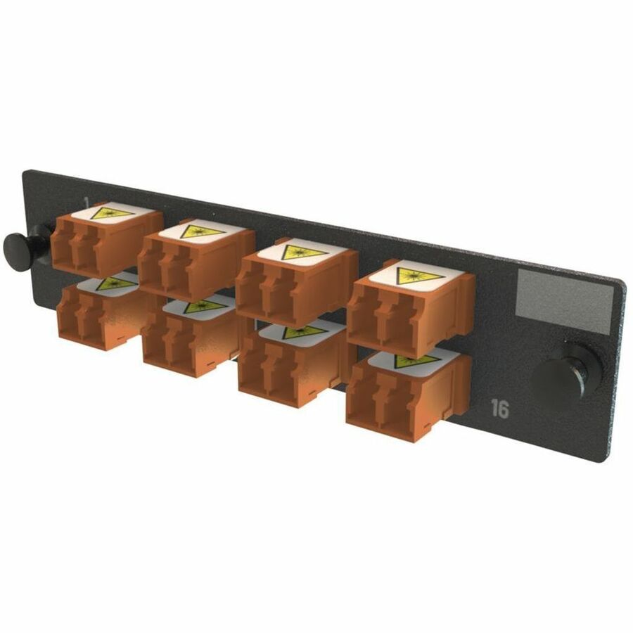 Ortronics Q-Series Keyed OFP Adapter Panel 16 Fibers, Brown