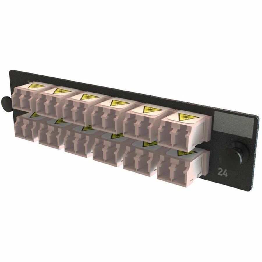 Ortronics Q-Series Keyed OFP Adapter Panel 24 Fibers, Rose