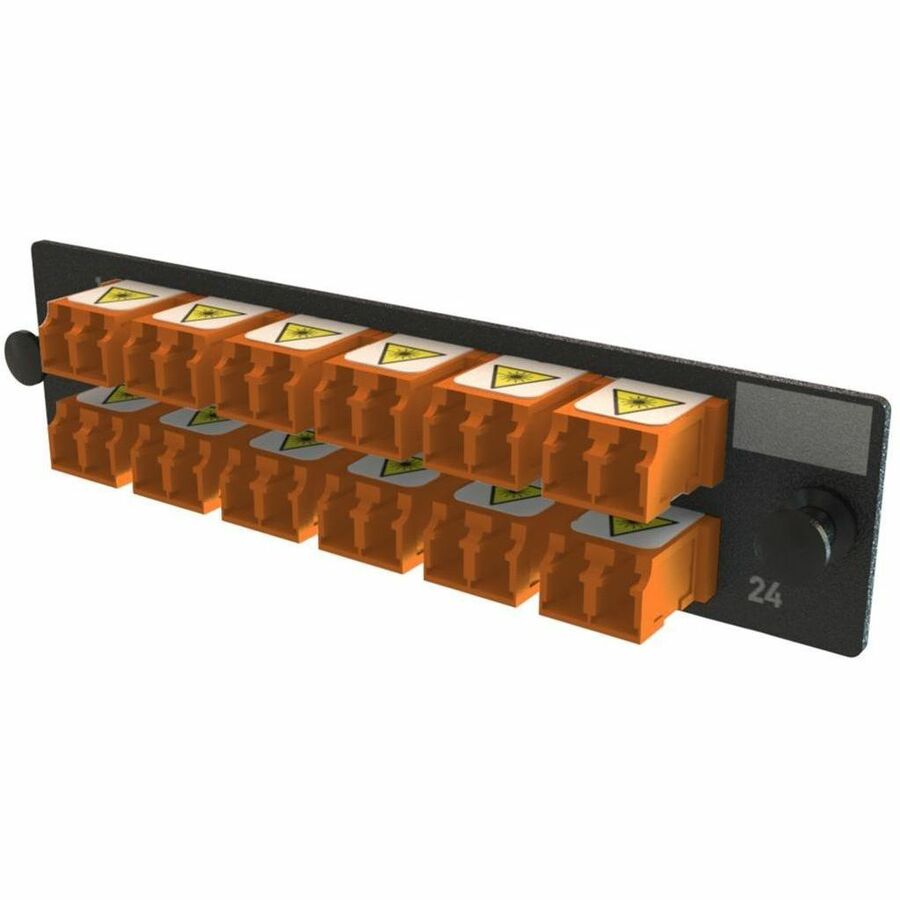 Ortronics Q-Series Keyed OFP Adapter Panel 24 Fibers, Orange
