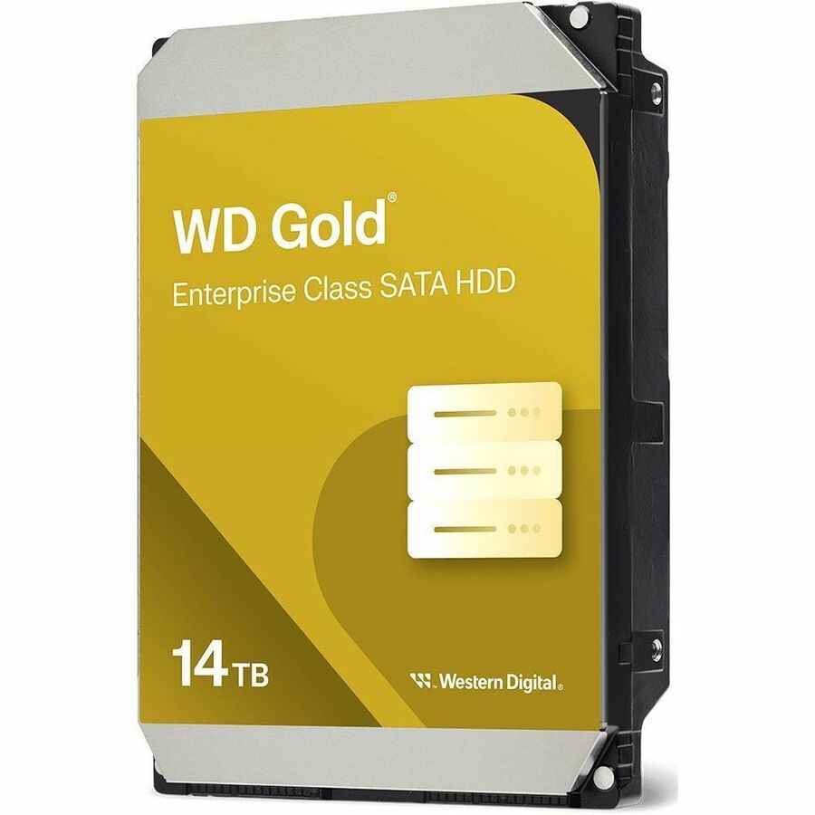 WD Gold WD142KRYZ 14 TB Hard Drive - 3.5" Internal - SATA (SATA/600) - Conventional Magnetic Recording (CMR) Method