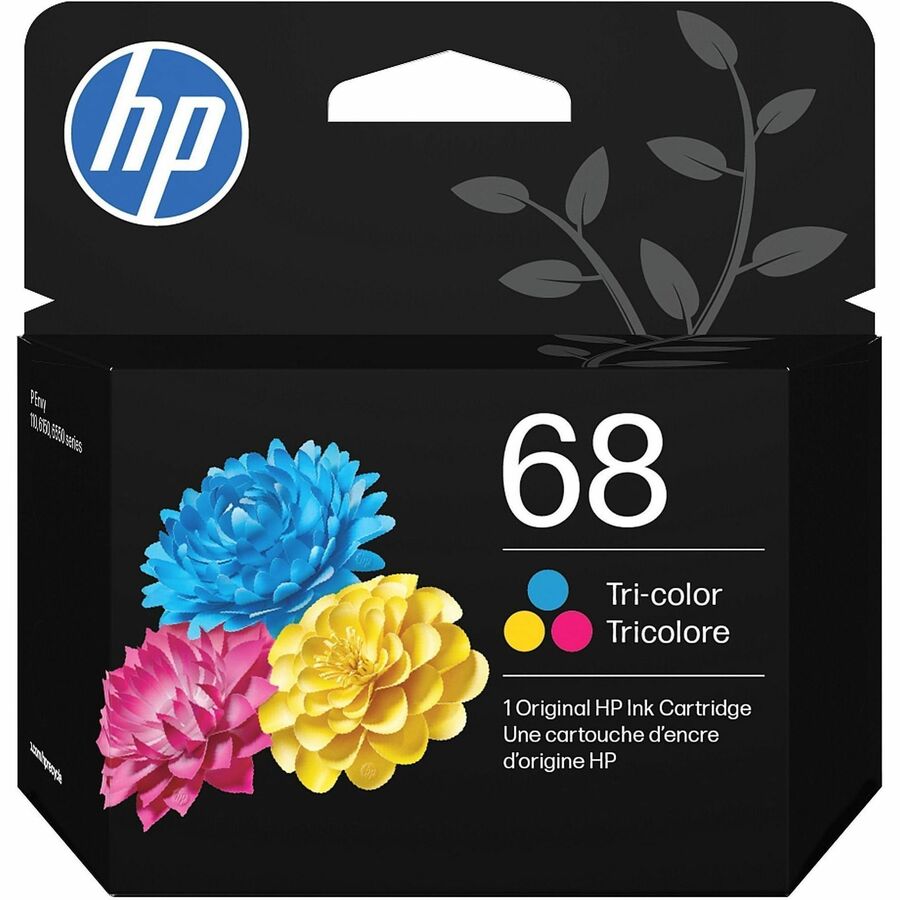 HP 68 Original Standard Yield Inkjet Ink Cartridge - Tri-color, Cyan, Magenta, Yellow - 1 Each