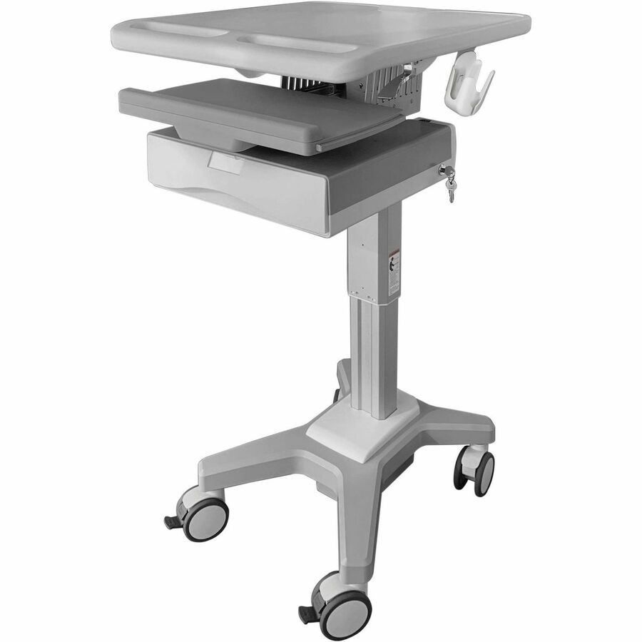 Amer Mounts Light Pedestal Medical Cart (Max Load 39.68 lbs)