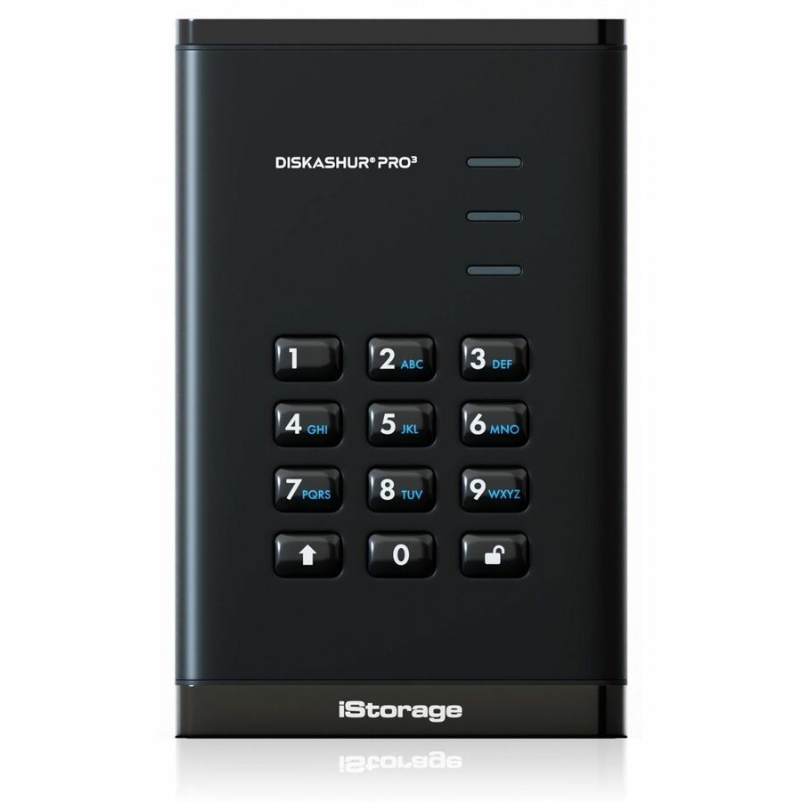 iStorage diskAshur PRO3 4 TB Portable Solid State Drive | FIPS 140-3 Level 3 Pending | Incorporated Common Criteria EAL 5+ | PIN protected | Dust/Water Resistant | TAA Compliant