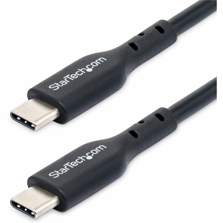 StarTech 6ft (1.8m) USB-C Charging Cable, Charge & Sync, 60W (3A) PD, USB 2.0 Laptop Charger Cable, TPE Jacket - USB C Charging Cord