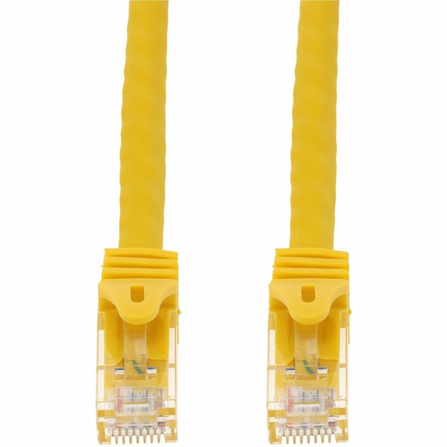AddOn 6in Yellow CAT6 PVC Ethernet Cable Snagless Easy Boot RJ-45 M/M CAT 6