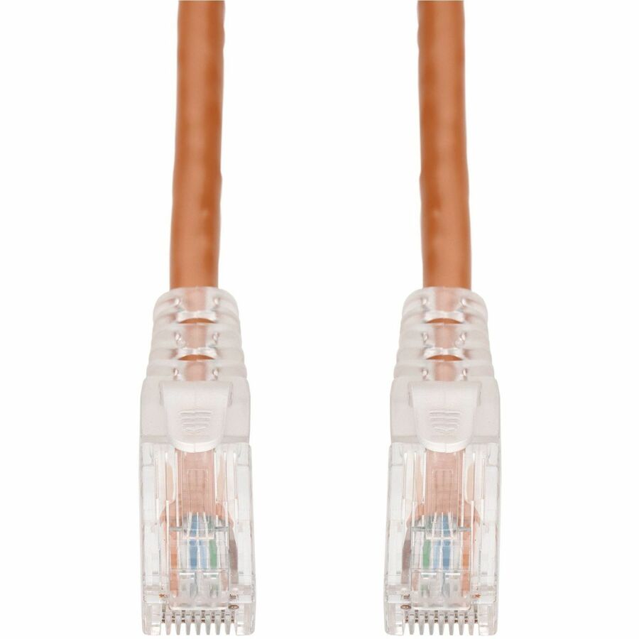 AddOn 12ft Orange CAT6 PVC Ethernet Cable Snagless Easy Clear Boot TAA RJ-45 M/M CAT 6