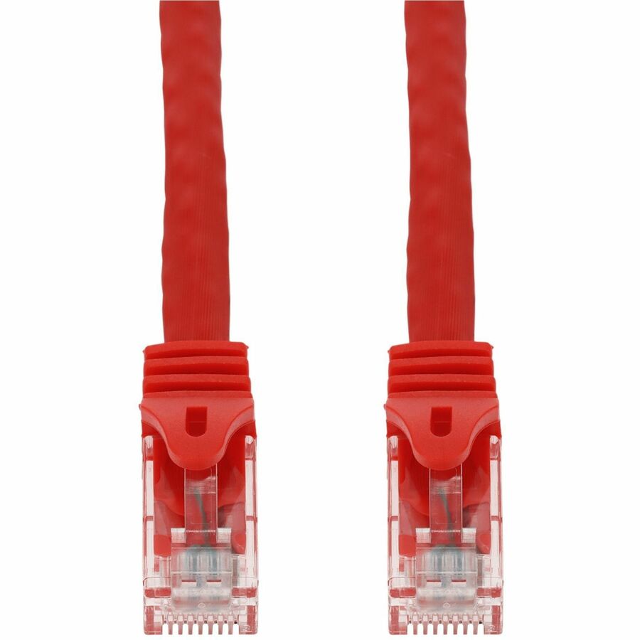 AddOn 35ft Red CAT6 PVC Ethernet Cable Snagless Easy Boot RJ-45 M/M CAT 6