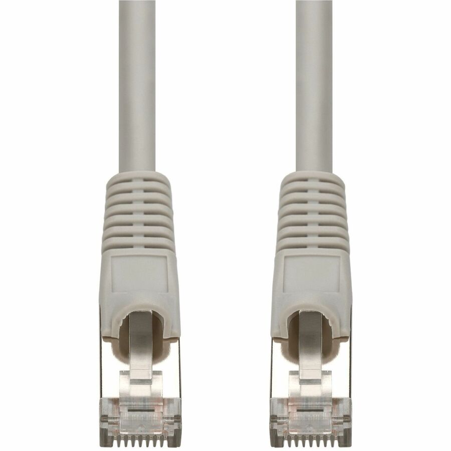 AddOn 15ft Gray CAT7 Shielded (S/FTP) PVC Ethernet Cable Snagless Bubble Boot RJ-45 M/M CAT 7