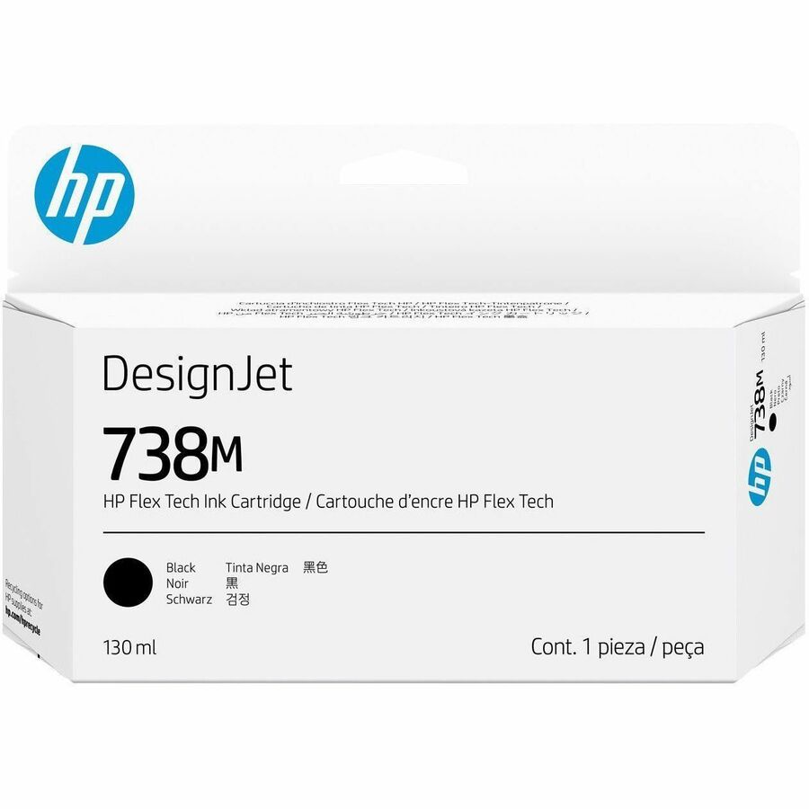 HP 738M Original Inkjet Ink Cartridge - Black - 1 Pack