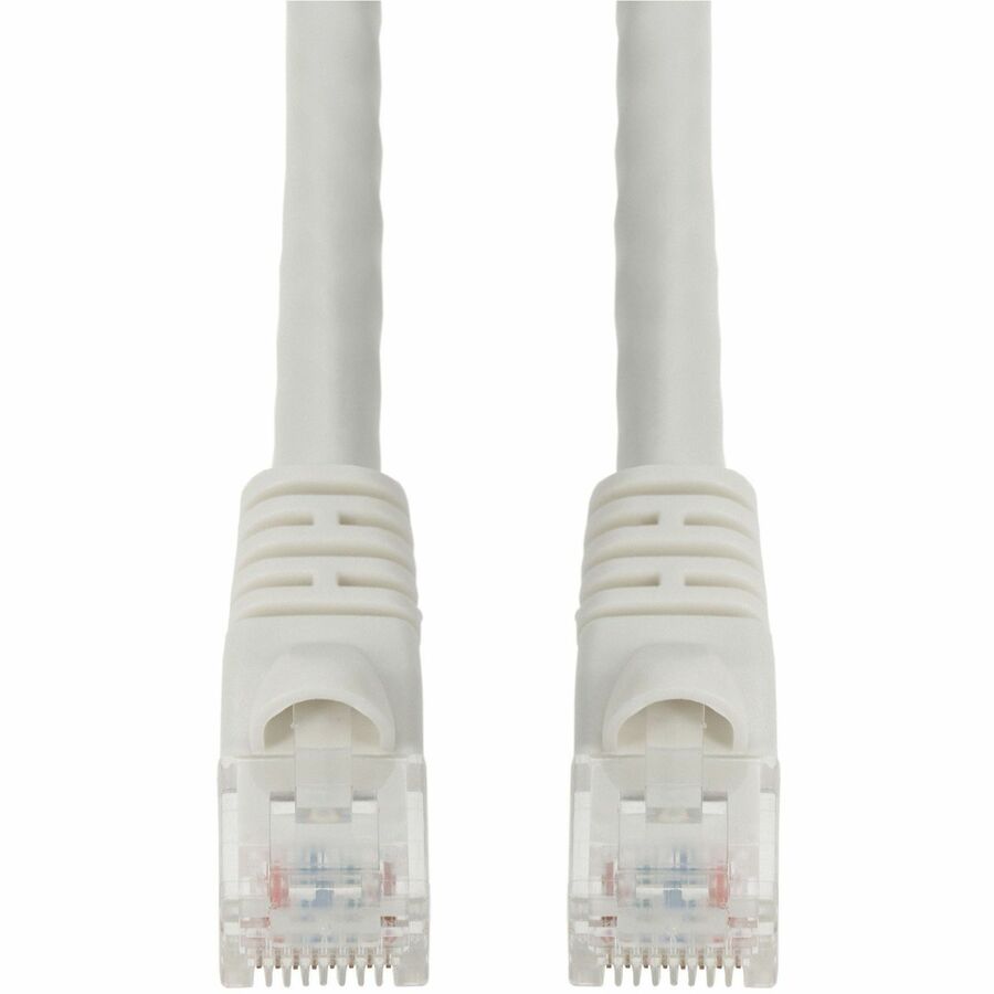 AddOn 100ft White CAT5E PVC Ethernet Cable Snagless Bubble Boot RJ-45 M/M CAT 5E